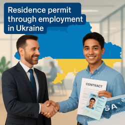 ВНЖ через работу в Украине